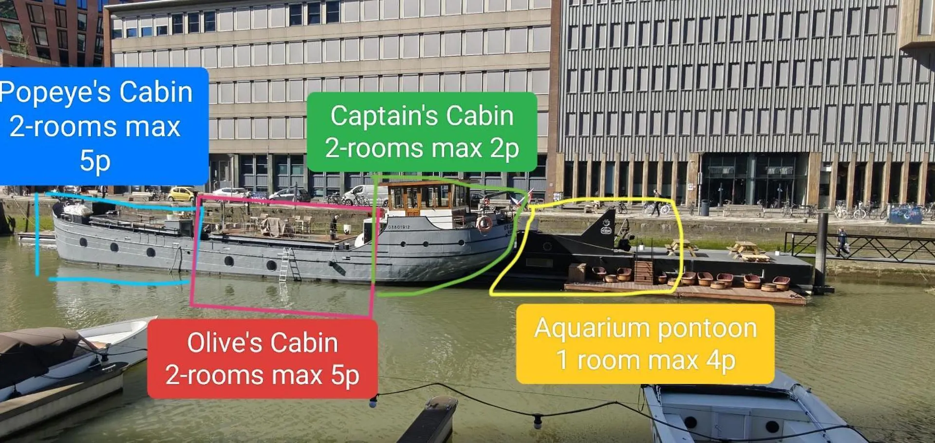 De Coaster & Aquarium Ponton Hotel Rotterdam